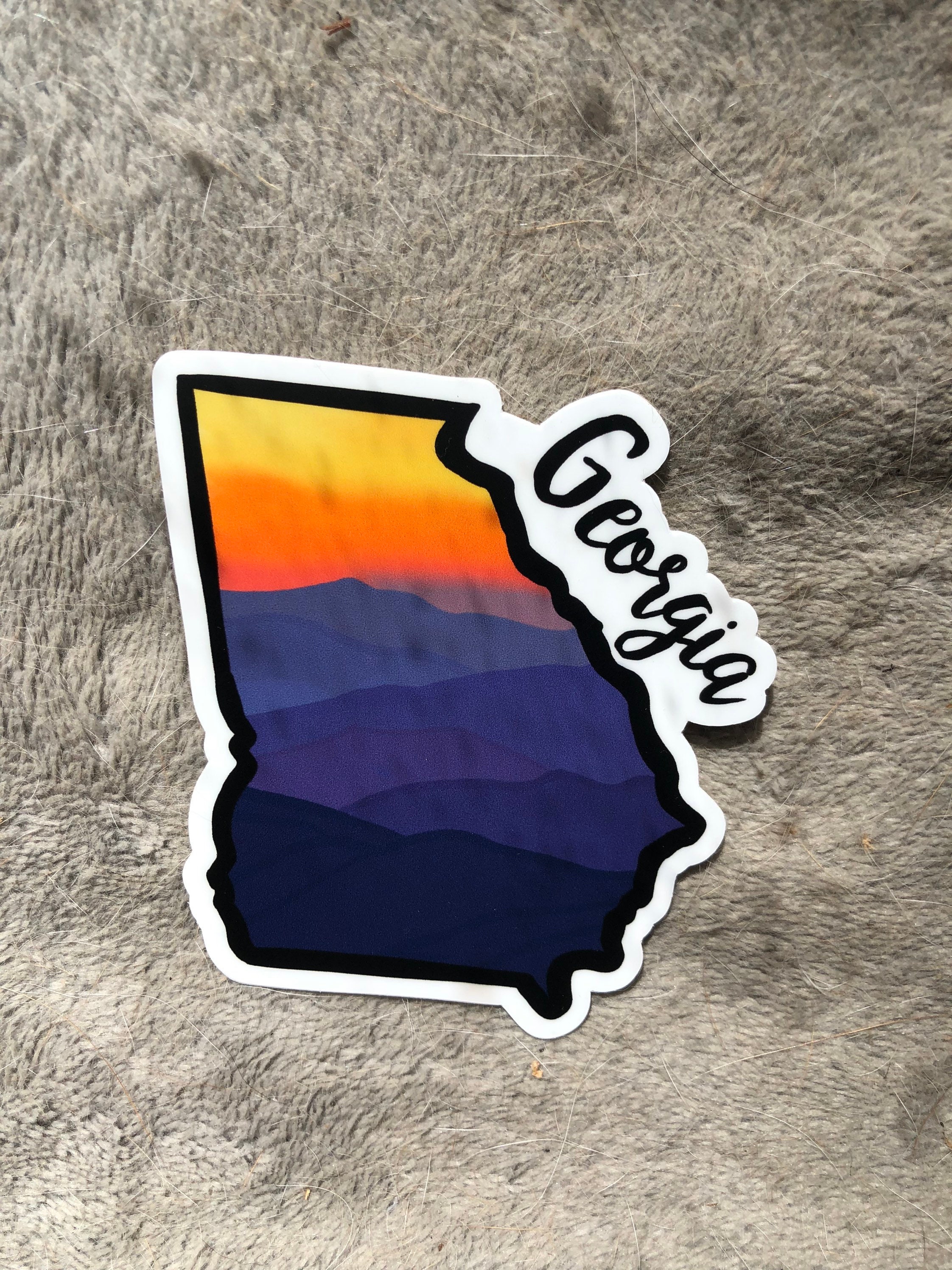 State Stickers State Decals Die Cut Stickers Decal Etsy