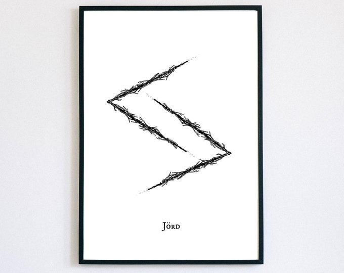 Earth Element Rune Art Print - Etsy