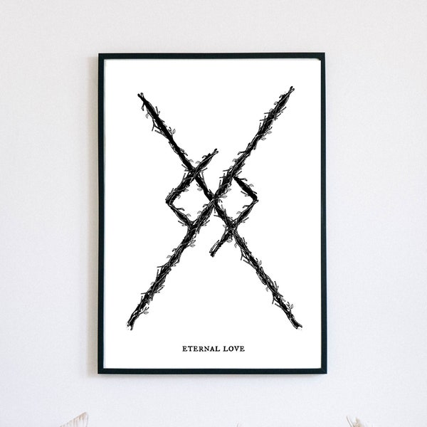 Eternal Love Binding Rune Art Print