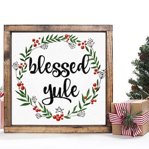 Yule Wreath Art Print
