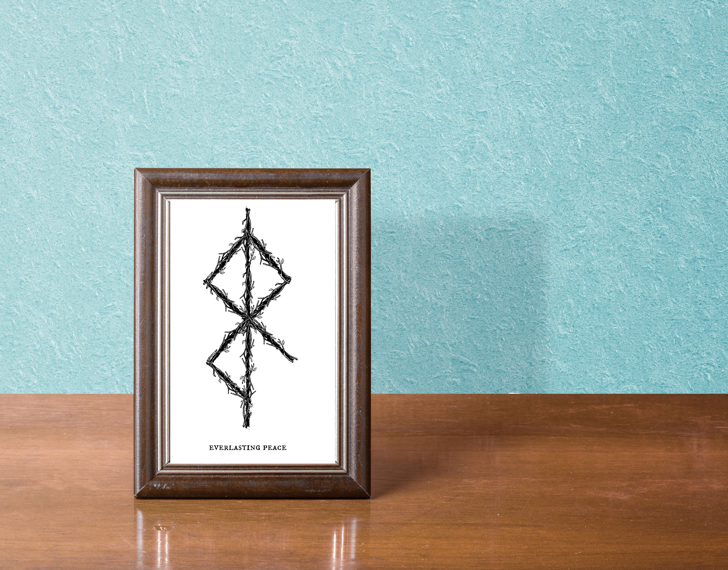 Everlasting Peace Binding Rune Norse Art Print - Etsy
