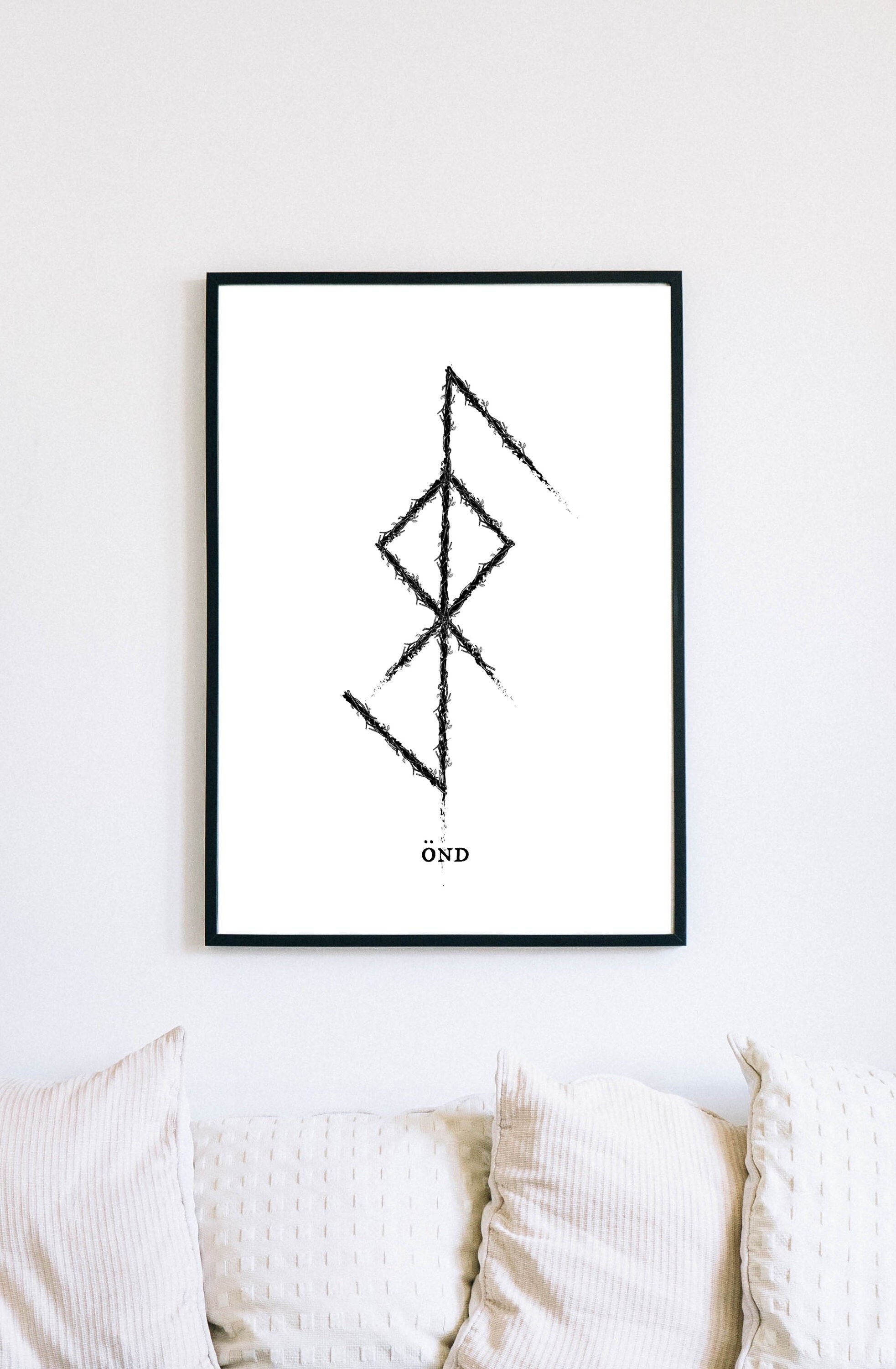 Spirit Element Rune Art Print - Etsy