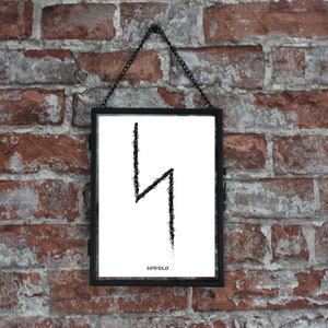 Sowilo Rune Art Print - Etsy