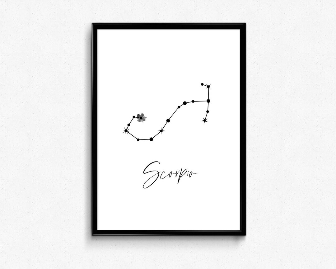 Scorpio Constellation Print - Etsy