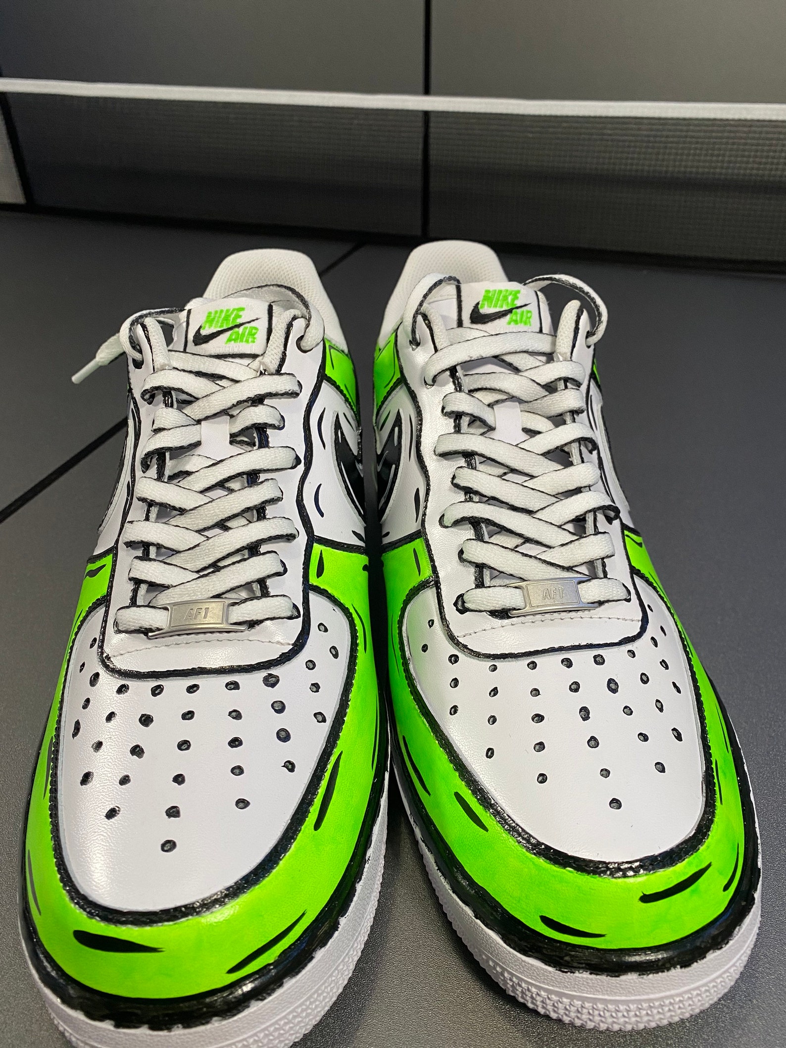 custom air force 1s cartoon