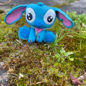 Cute Stitch figure, Experiment 626, handmade figure