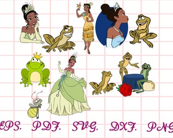 Princess Frog Svg Etsy