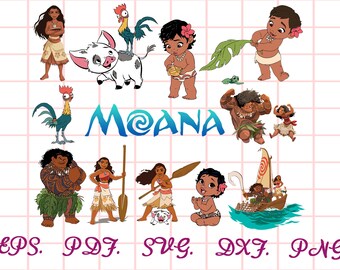 Pua Moana Clipart Etsy Pua Moana Clipart Etsy