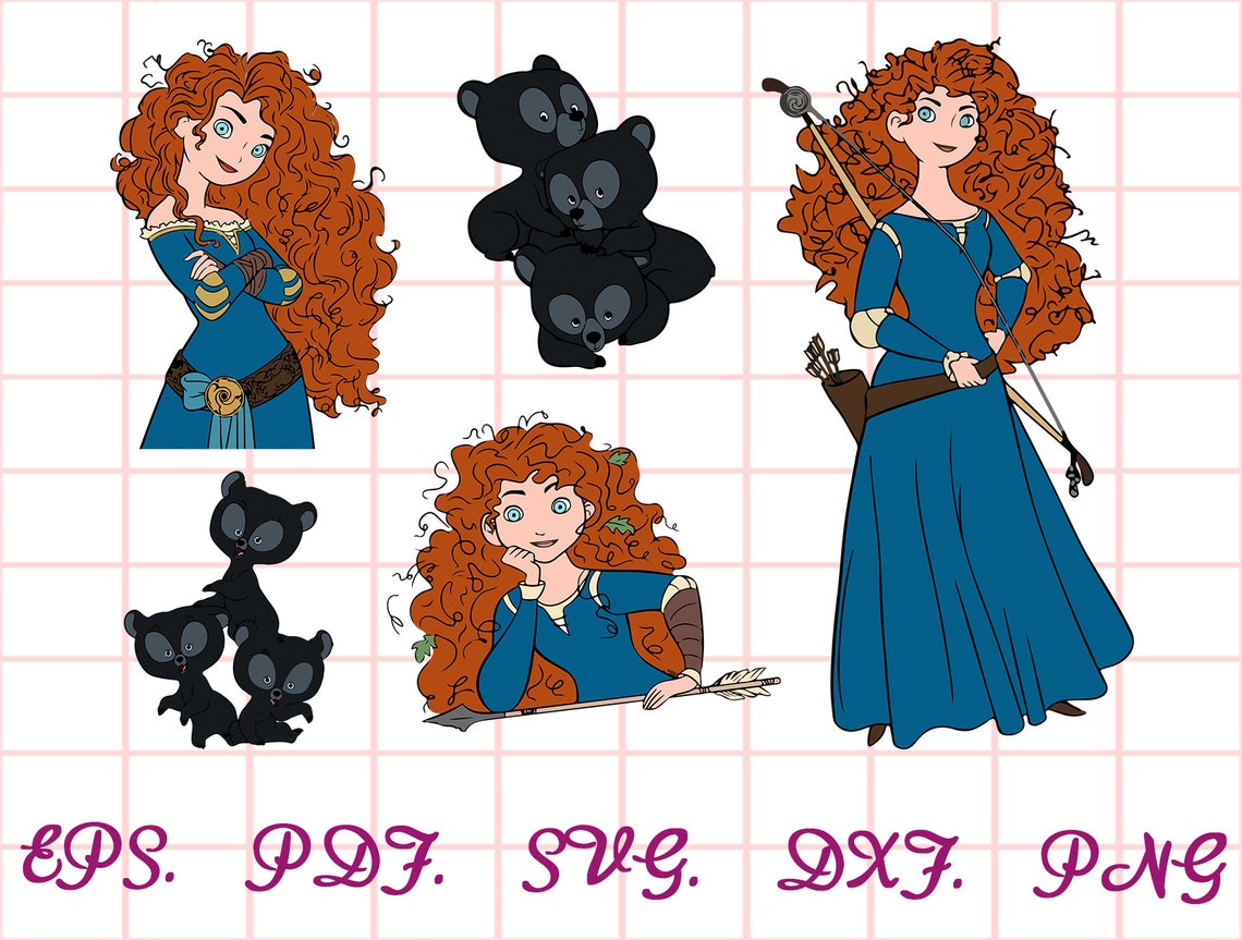 Brave svg disney brave svg brave disney svg disney brave | Etsy