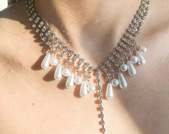 Elegant Barpque Pearl Body Chain, Bridal Pearl Body Chain Bra, Chain Body Jewelry Back, Costume Mermaid Jewelry,bodysuit accessory