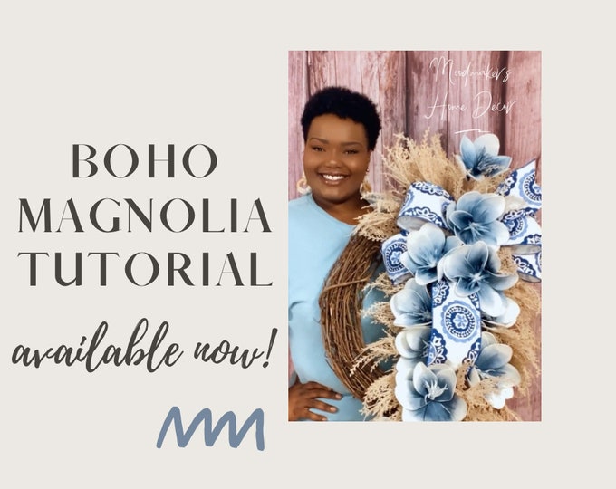 How to make a Boho Pampas Grass Wreath Tutorial