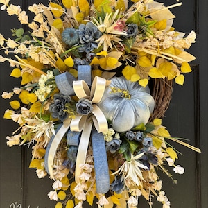 fall wreath, pumpkin wreath, fall decor