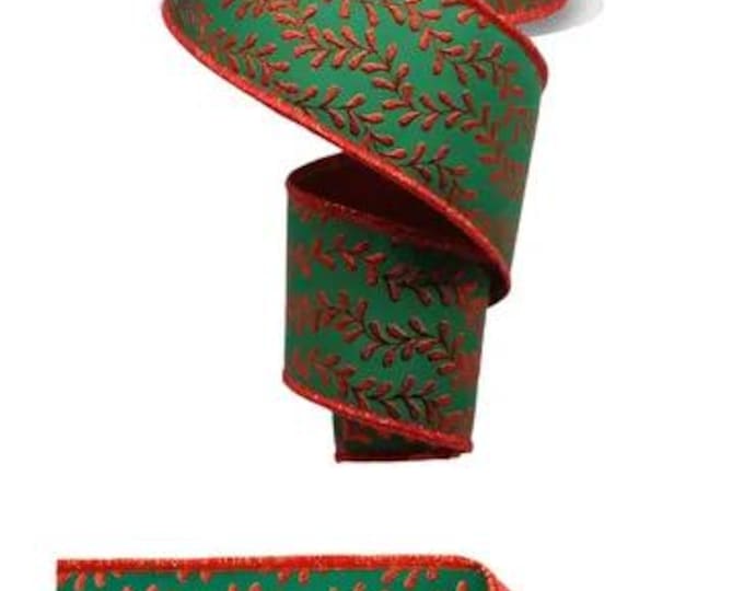2.5" x 10yd Foil Leaf Garland/Fused
