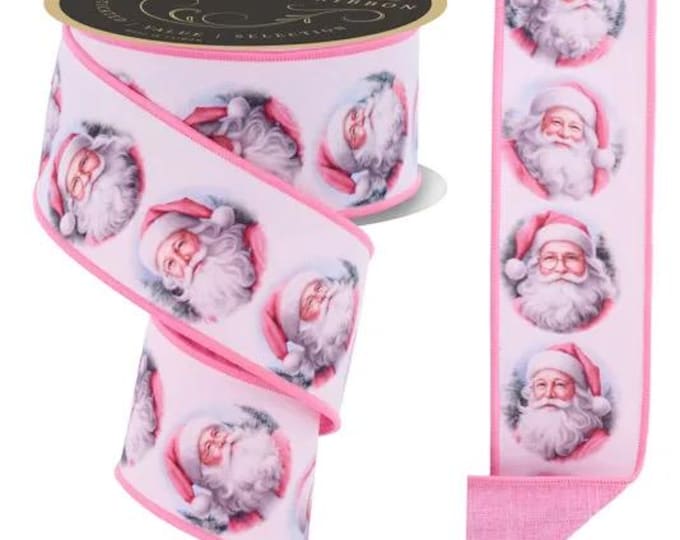 2.5" x 10yd Santa/Fused ribbon