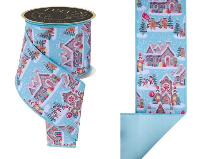 4" x 10yd Gingerbread Village/Fused