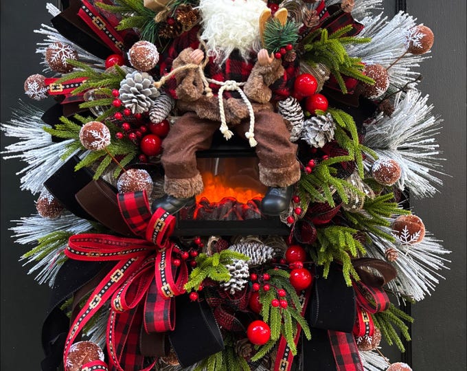 Christmas wreath, greenery wreath, winter wreath