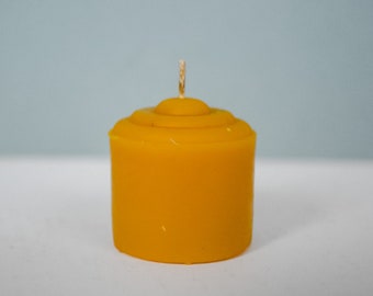 100% Beeswax Votive Candles Mini - set of 4