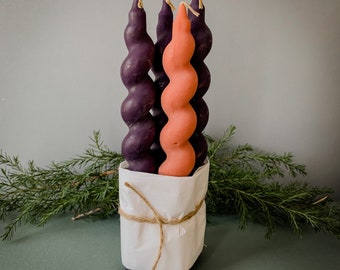 PRESALE Wide Twist Advent Candles Set - 100% Beeswax