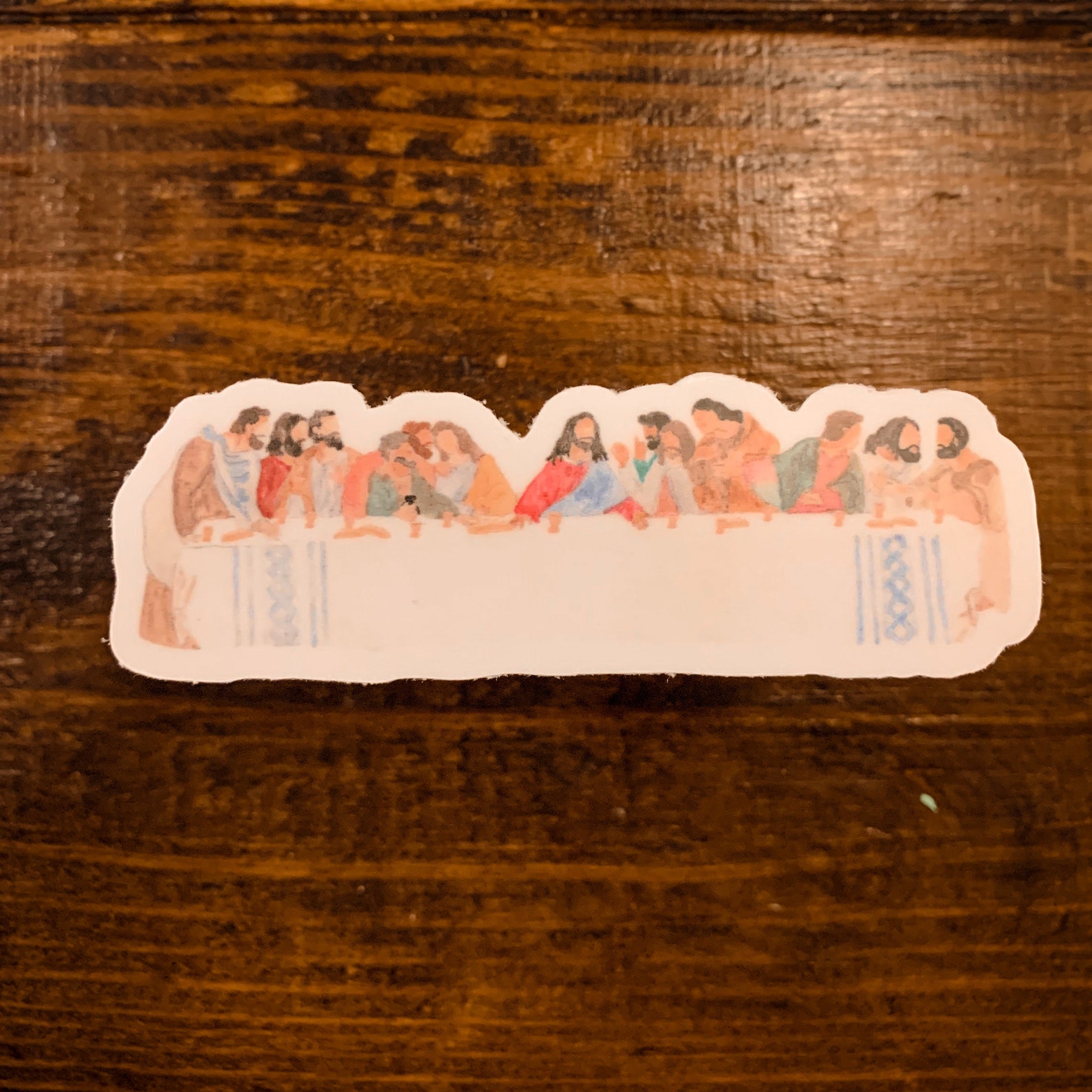 Last Supper Watercolor Sticker - Etsy
