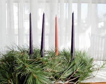 Advent Candles 12” Set - 100% Beeswax