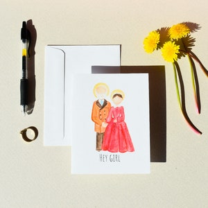 Louis und Zelie Martin Paare Karte, Hey Girl Karte,