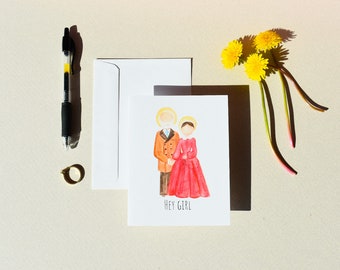 Louis and Zelie Martin Couples Card, Hey Girl Card,