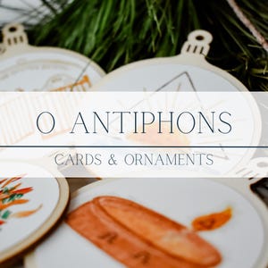 PRESALE O Antiphons Ornaments and Cards Bundle - Catholic Advent Calendar