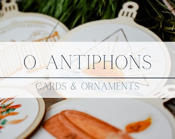 O Antiphons Ornaments and Cards Bundle - Catholic Advent Calendar