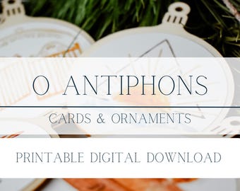 Printable O Antiphons Cards - English