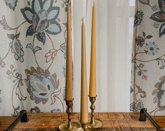 12” 100% Beeswax Taper Candles