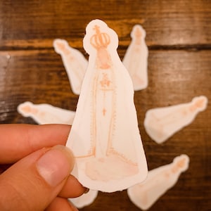 Waterverfsticker Onze-Lieve-Vrouw van Fatima