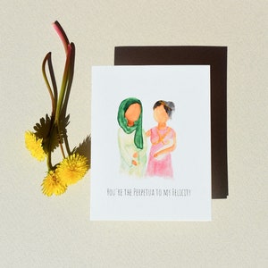 Perpetua und Felicity Karte - Katholische Valentinstag Karte, Freund Karte, Galentines Tag