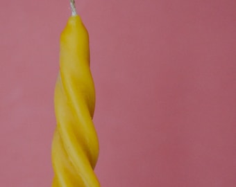 Fine Twist Beeswax Taper Candles