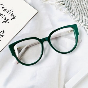 Pretty Blue Light Reading Glasses for Women Premium Quality Green