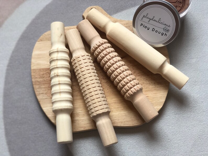 Muster Rolling Pins Playdough Ton Werkzeuge Etsy