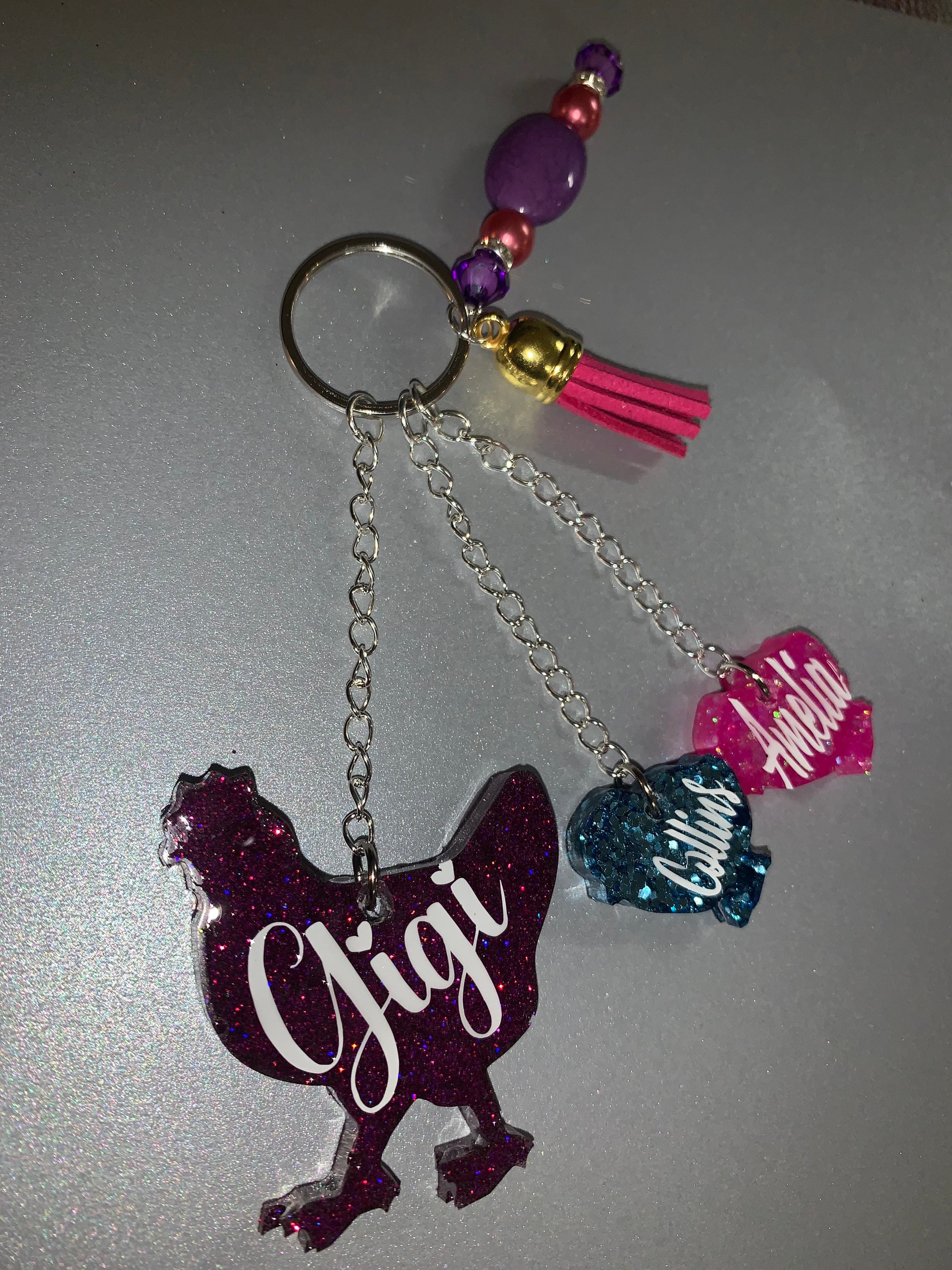 Animal keychains Resin Animal Keychains Animal Epoxy Etsy