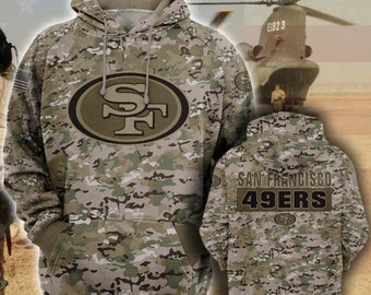 san francisco 49ers military hoodie