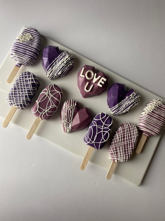 Cakesicles / Heart Shaped Cakesicle/ Candy Table Sweets Etsy