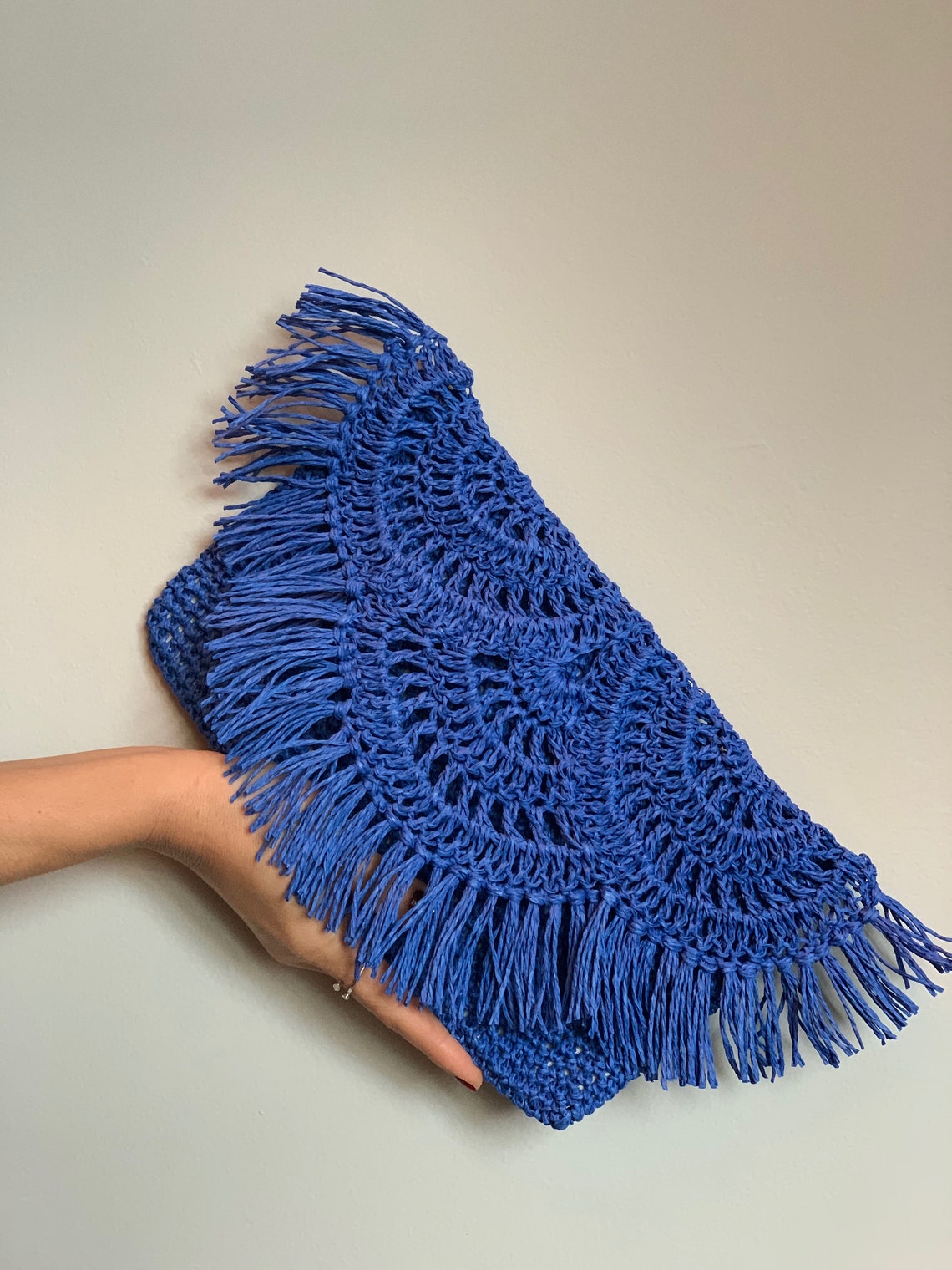 Raffia Bag Clutch Straw Clutch Summer Bag Boho Bag Straw Etsy