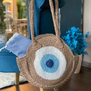 Raffia Shoulder Bag, Boho Bag, Beach Bag, Shopping Bag, Crochet Bag, Basket Beach bag, Boho Handbag, Gift for Her/Mom