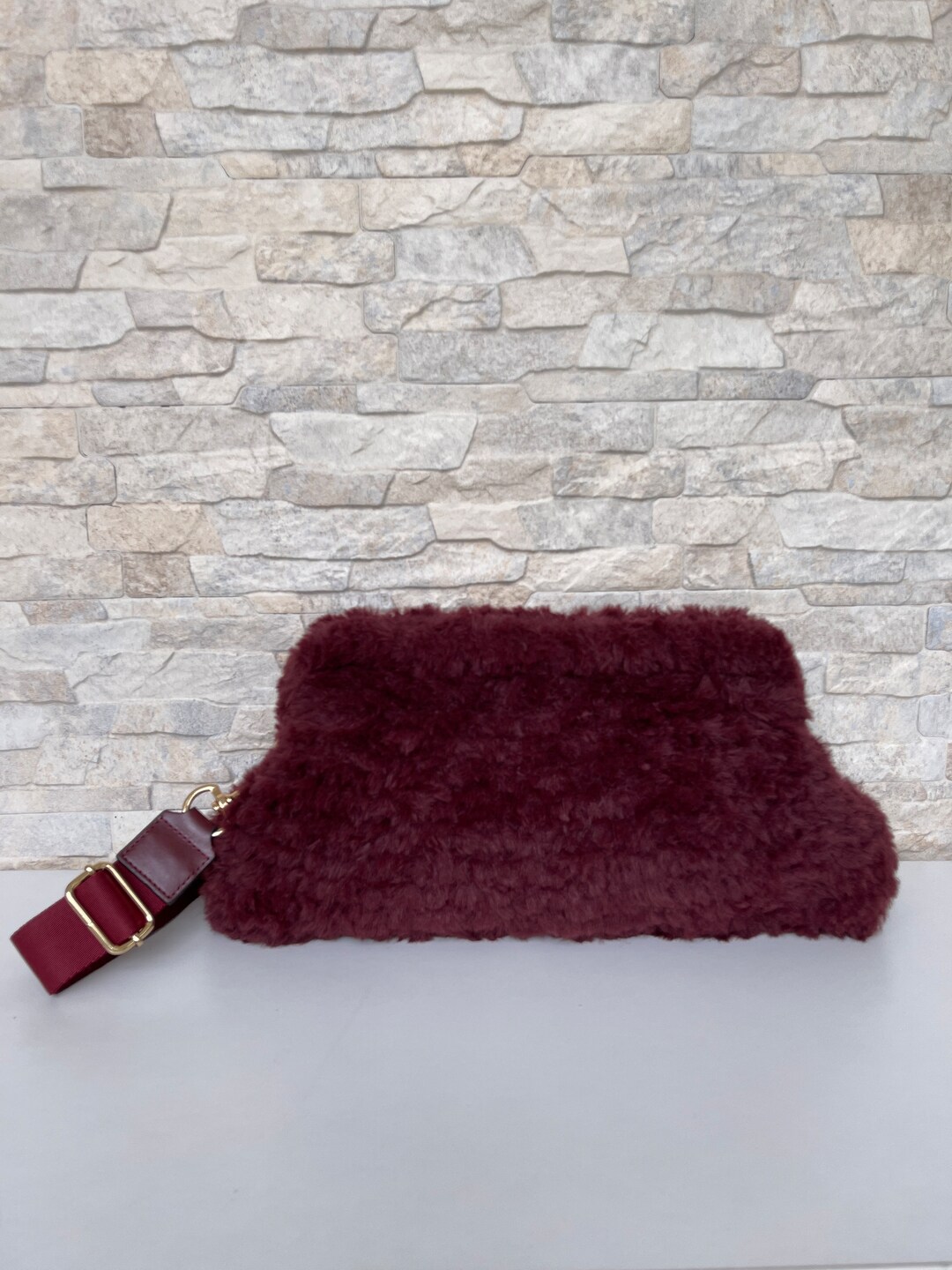 Fur clutch bag topshop sale