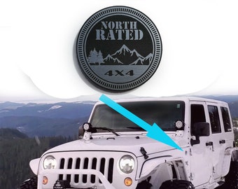 1 emblema de guardabarros 4x4 con clasificación NORTE