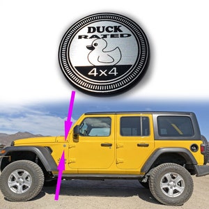 1 DUCK Rated 4x4 fender badge emblem