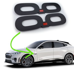Pair 0.0 Badges Fender Side or Trunk Emblem locations