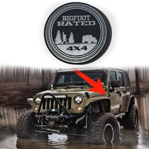1 BIGFOOT Rated 4x4 fender badge emblem