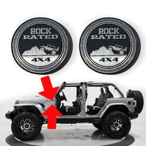 2 ROCK Rated 4x4 fender badge emblem
