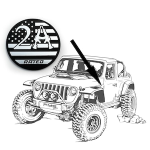 1 2A RATED 4x4 fender badge emblem
