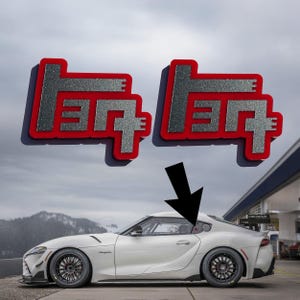 Pair (2) TEQ fender Side badge emblems