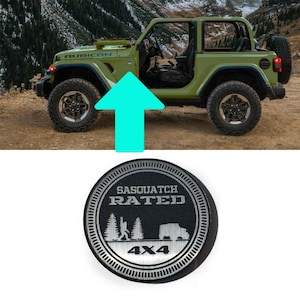 1 SASQUATCH Rated 4x4 fender badge emblem