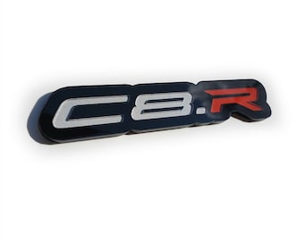 Un emblema C8.R se adapta a las insignias C8 Racing C8-R C8R